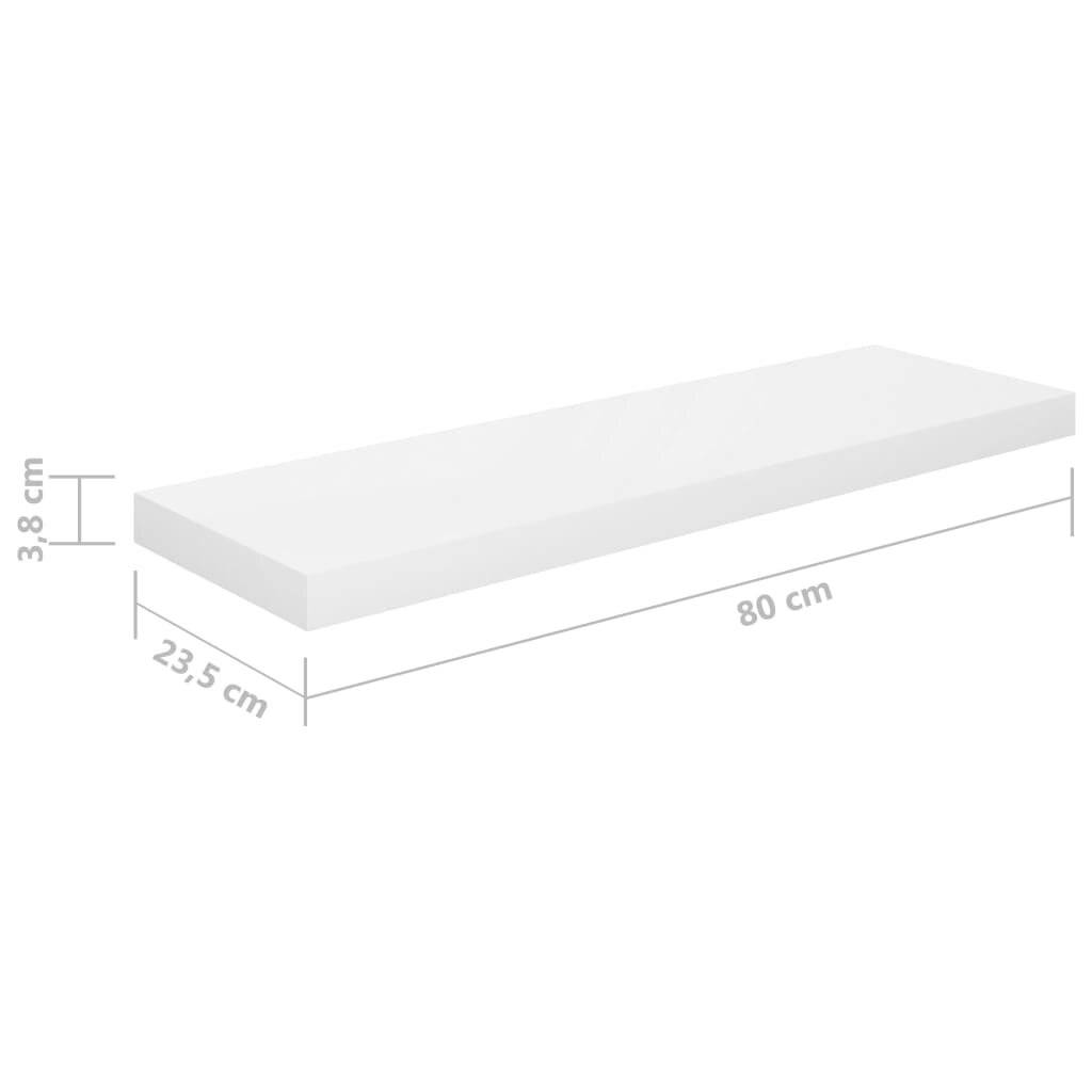 Symbolbild für Schwebende Wandregale 4 Stk. Hochglanz-Weiß 80x23,5x3,8cm MDF