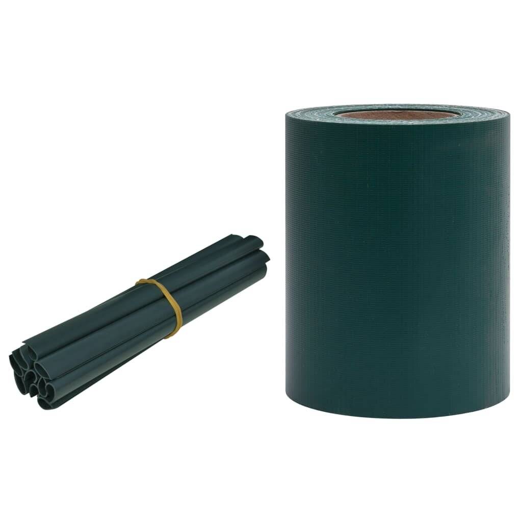 Garten-Sichtschutz 4 Stk. PVC 35x0,19 m Mattgrün-3