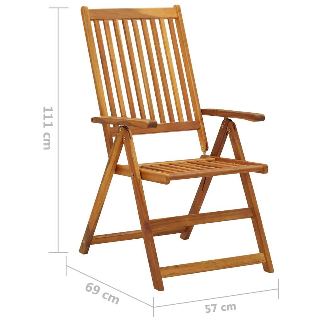 Symbolbild für Garten-Liegestühle 2 Stk. mit Kissen Akazie Massivholz