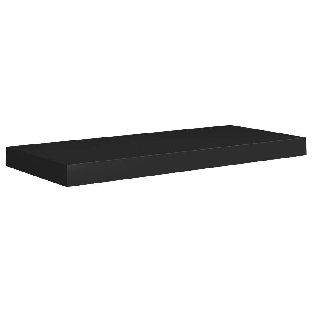 Wandregale Schwebend 2 Stk. Schwarz 60x23,5x3,8cm MDF-2