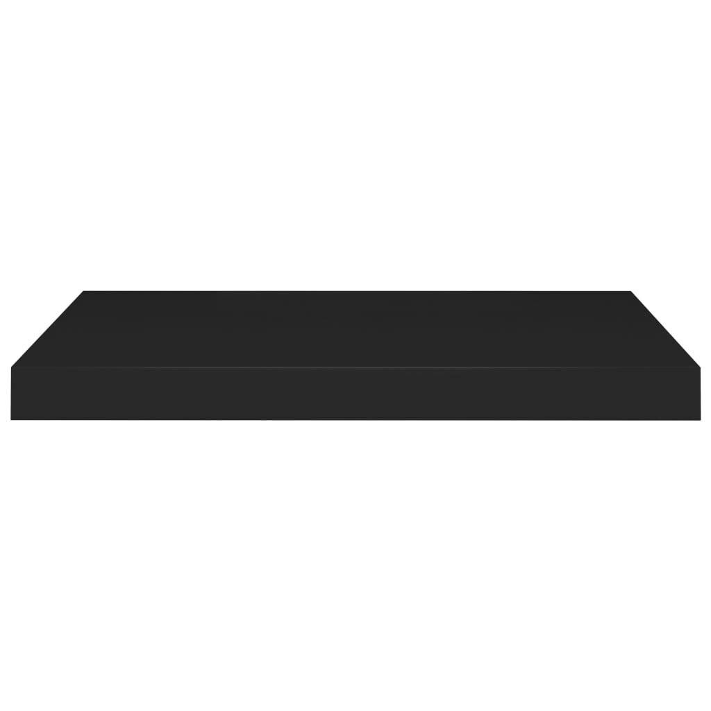 Wandregale Schwebend 2 Stk. Schwarz 60x23,5x3,8cm MDF-3