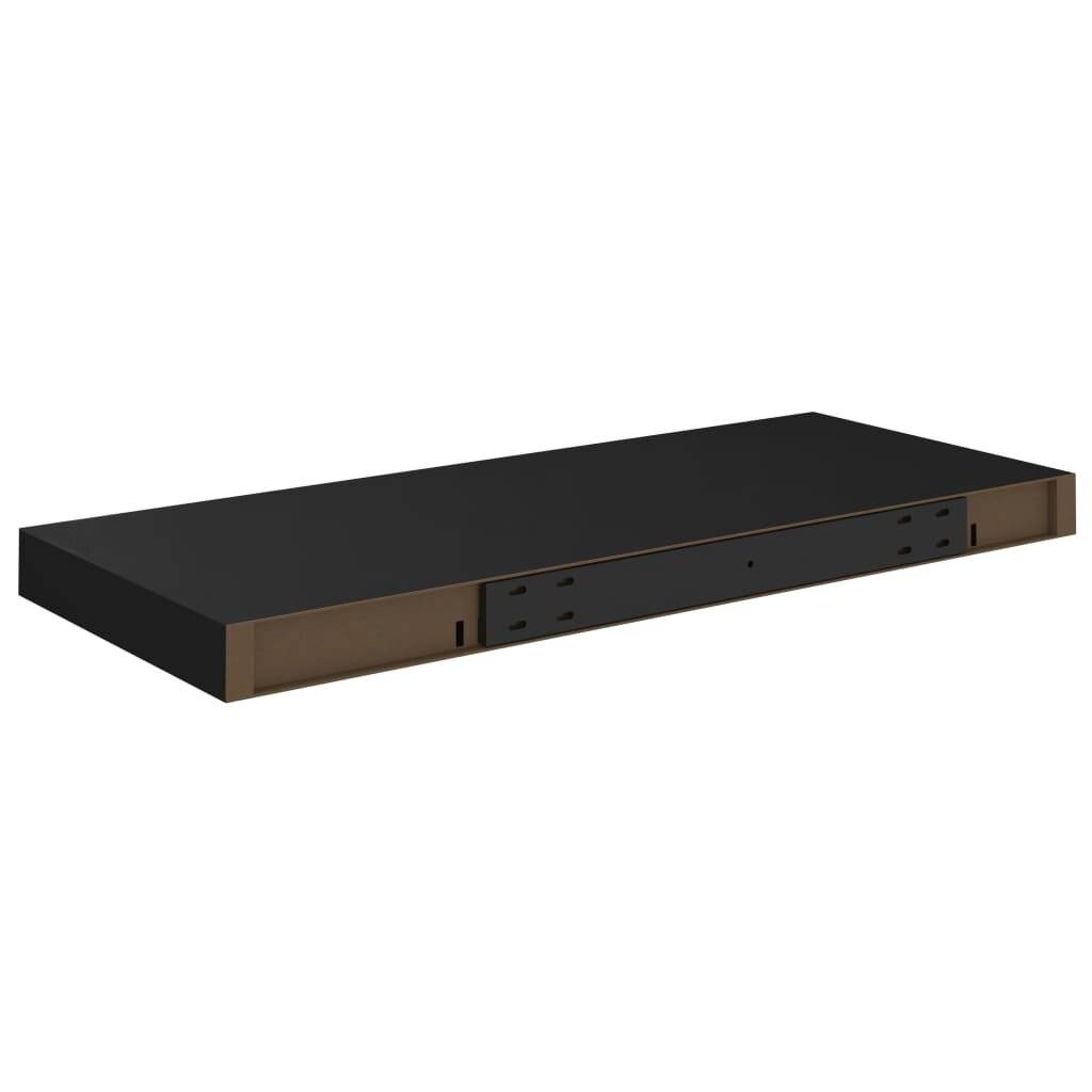 Symbolbild für Wandregale Schwebend 2 Stk. Schwarz 60x23,5x3,8cm MDF