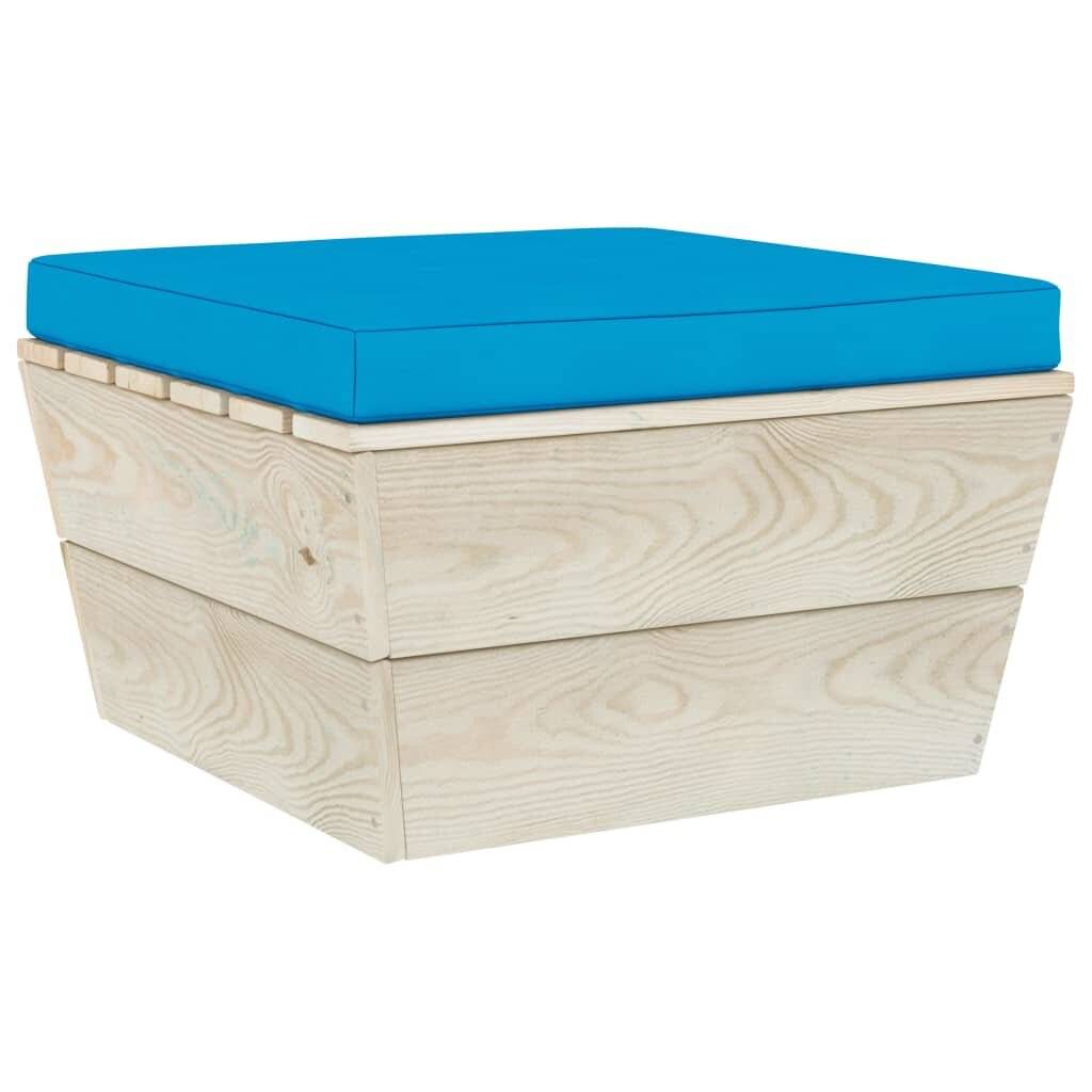 vidaXL Palettenkissen Hellblau Oxford-Gewebe-5