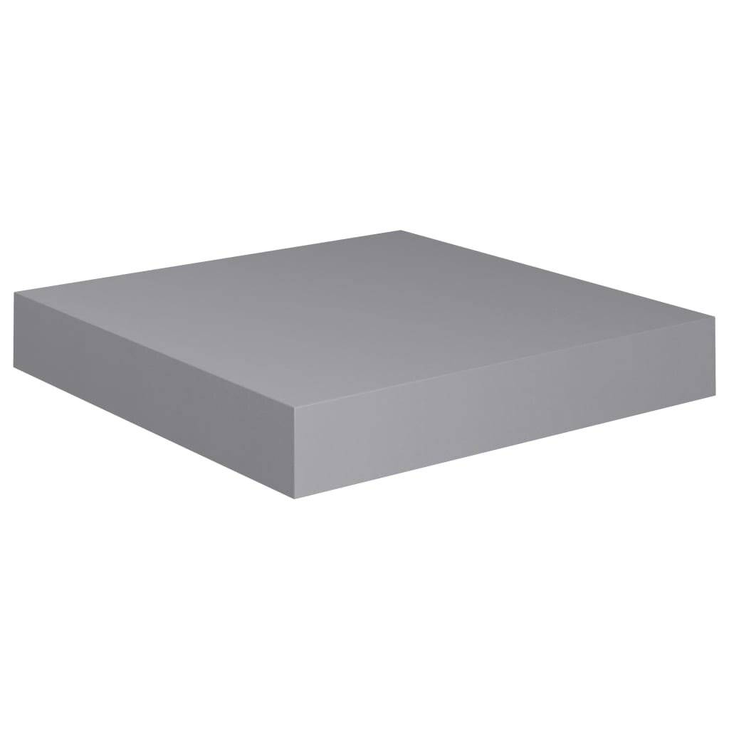 Schwebende Wandregale 2 Stk. Grau 23x23,5x3,8cm MDF-3