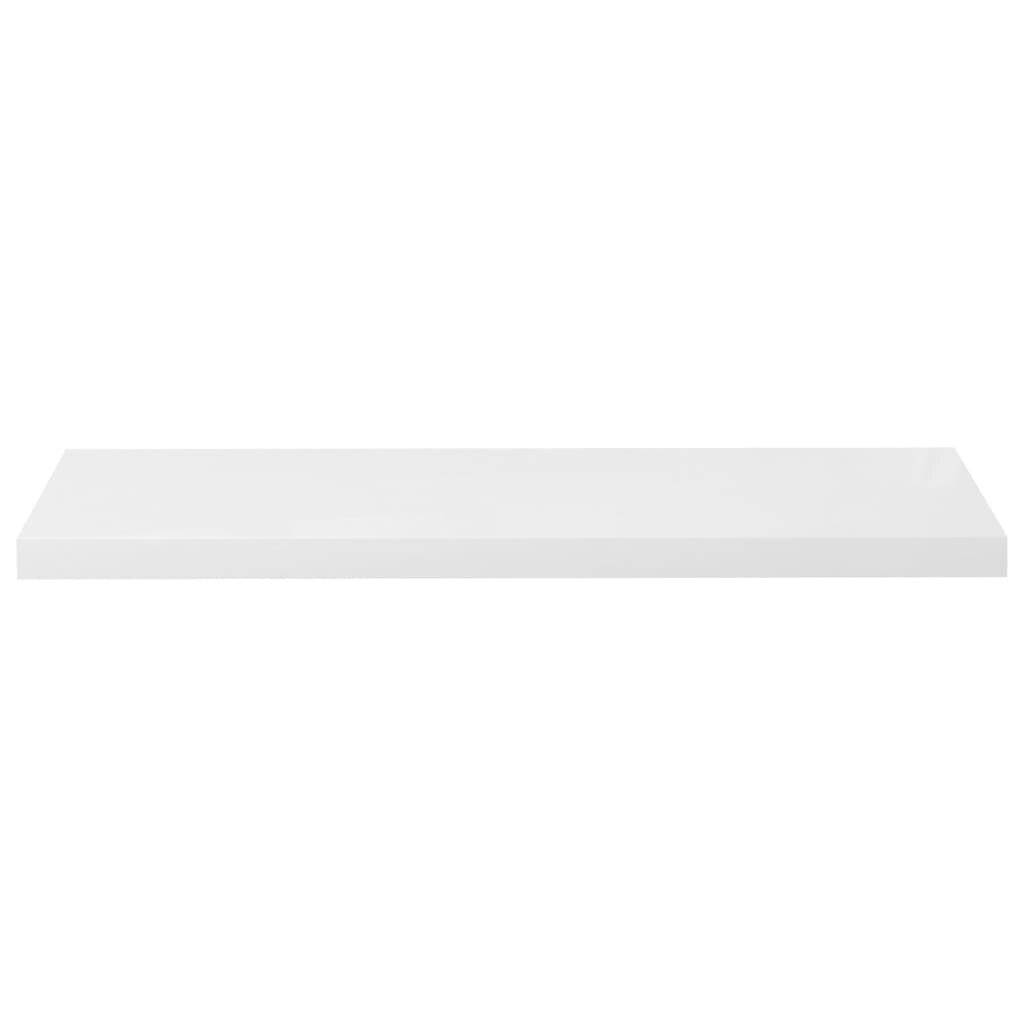 Schwebende Wandregale 2 Stk. Hochglanz-Weiß 90x23,5x3,8cm MDF-4