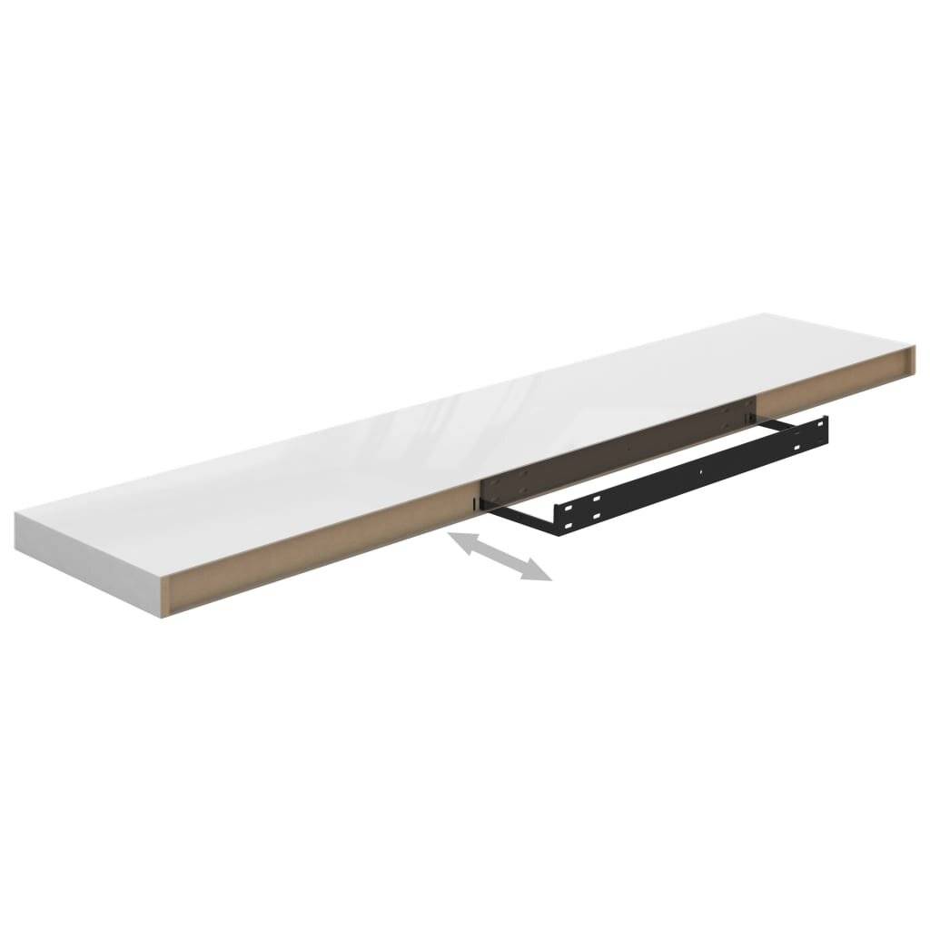 Symbolbild für Schwebende Wandregale 4 Stk. Hochglanz-Weiß 120x23,5x3,8cm MDF