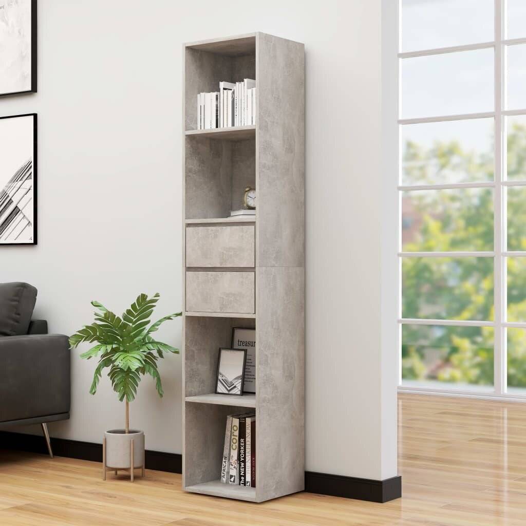 vidaXL Bücherregal Betongrau 36x30x171 cm Holzwerkstoff-5