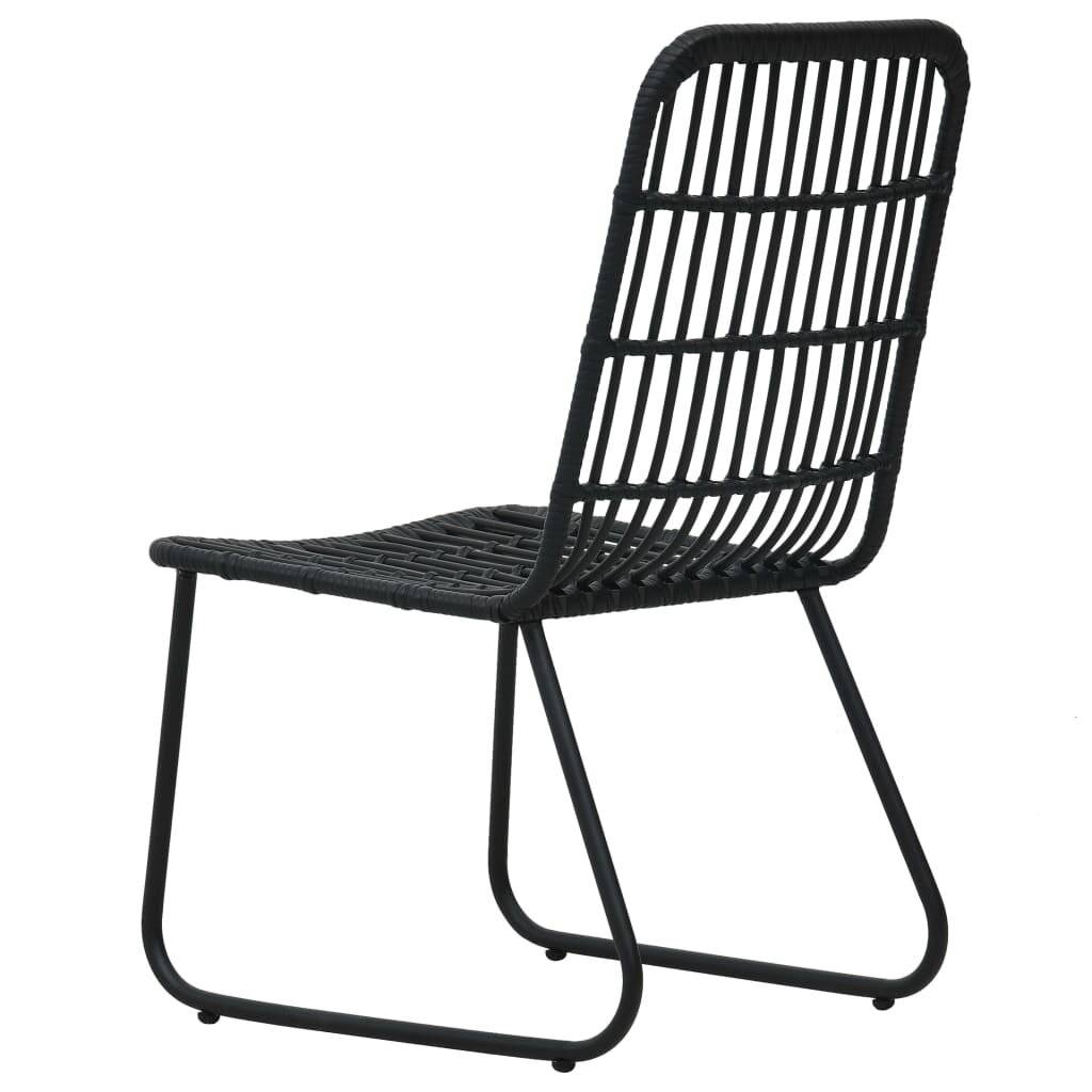 5-tlg. Garten-Essgruppe Poly Rattan und Glas-5