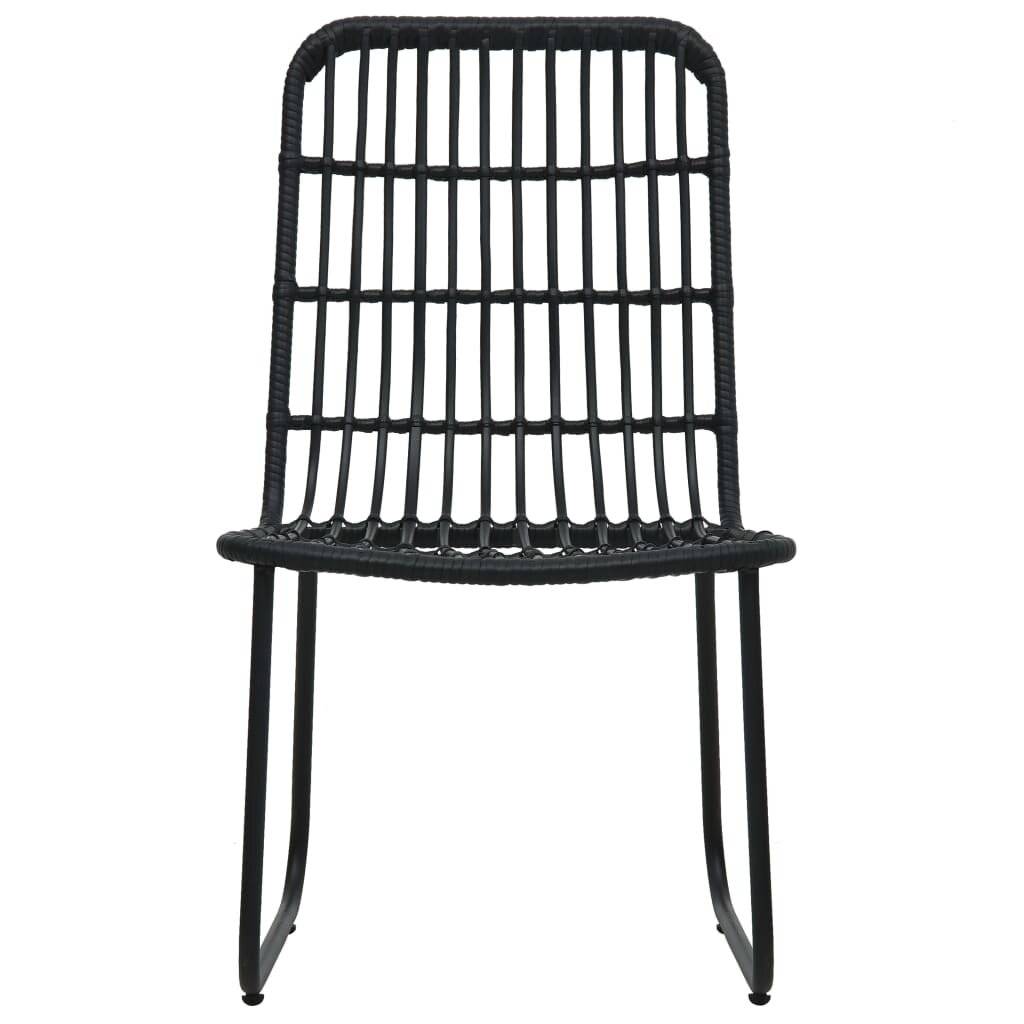 5-tlg. Garten-Essgruppe Poly Rattan und Glas-2