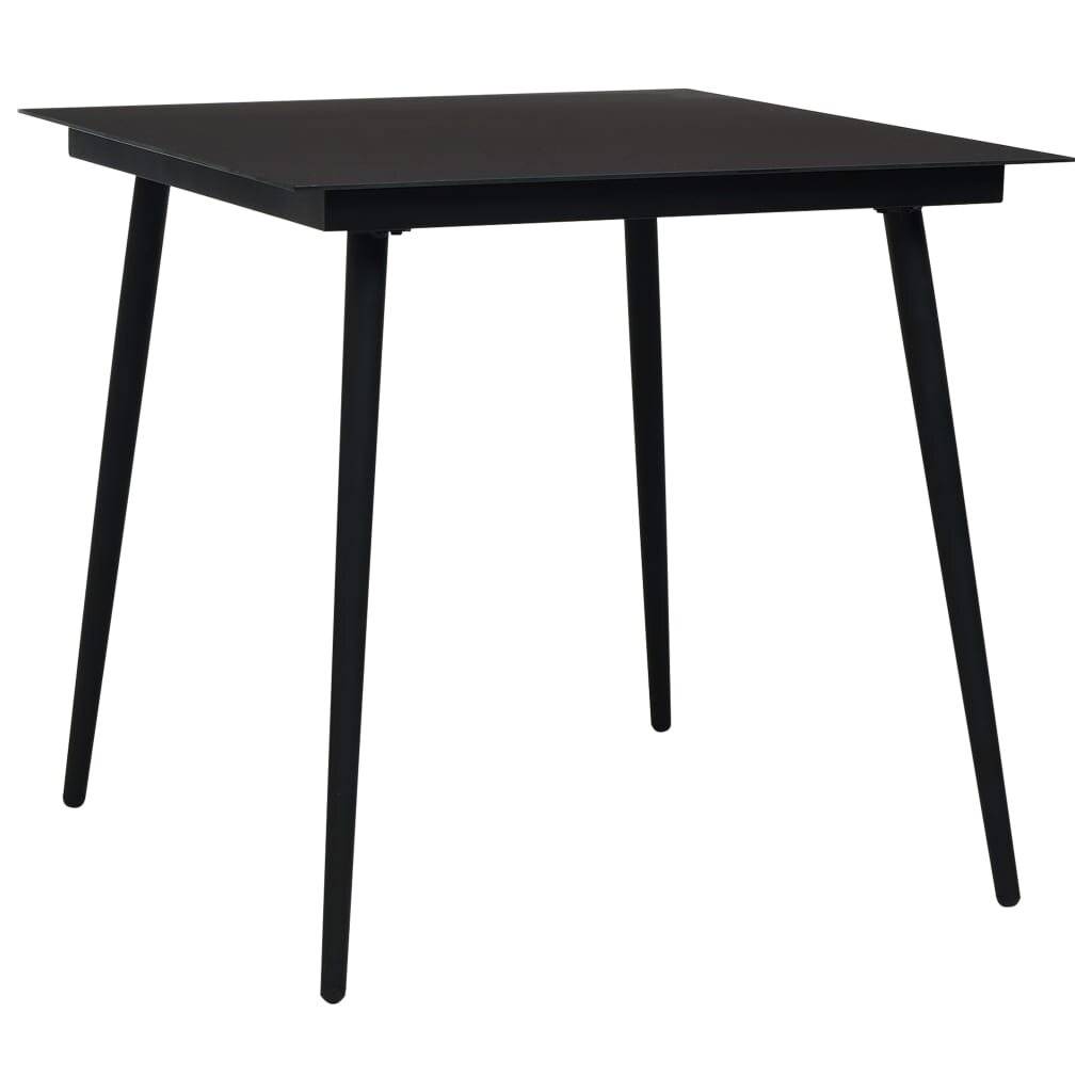Symbolbild für 5-tlg. Garten-Essgruppe Poly Rattan und Glas