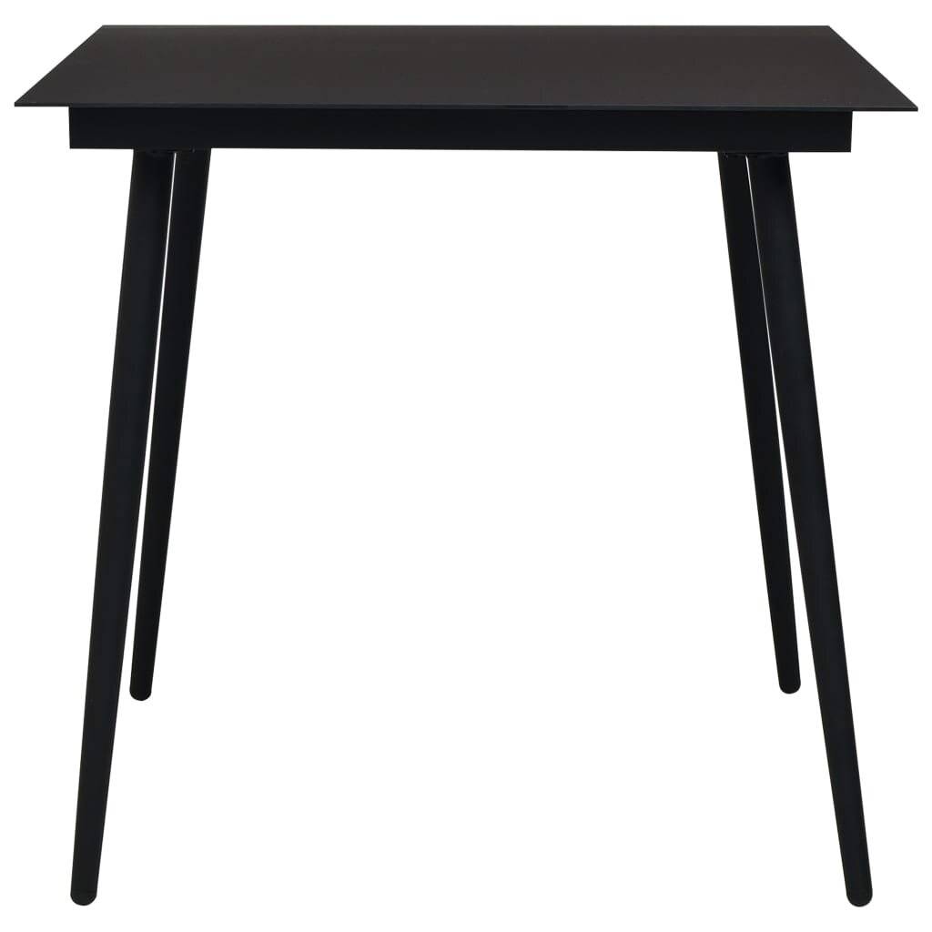 Symbolbild für 5-tlg. Garten-Essgruppe Poly Rattan und Glas