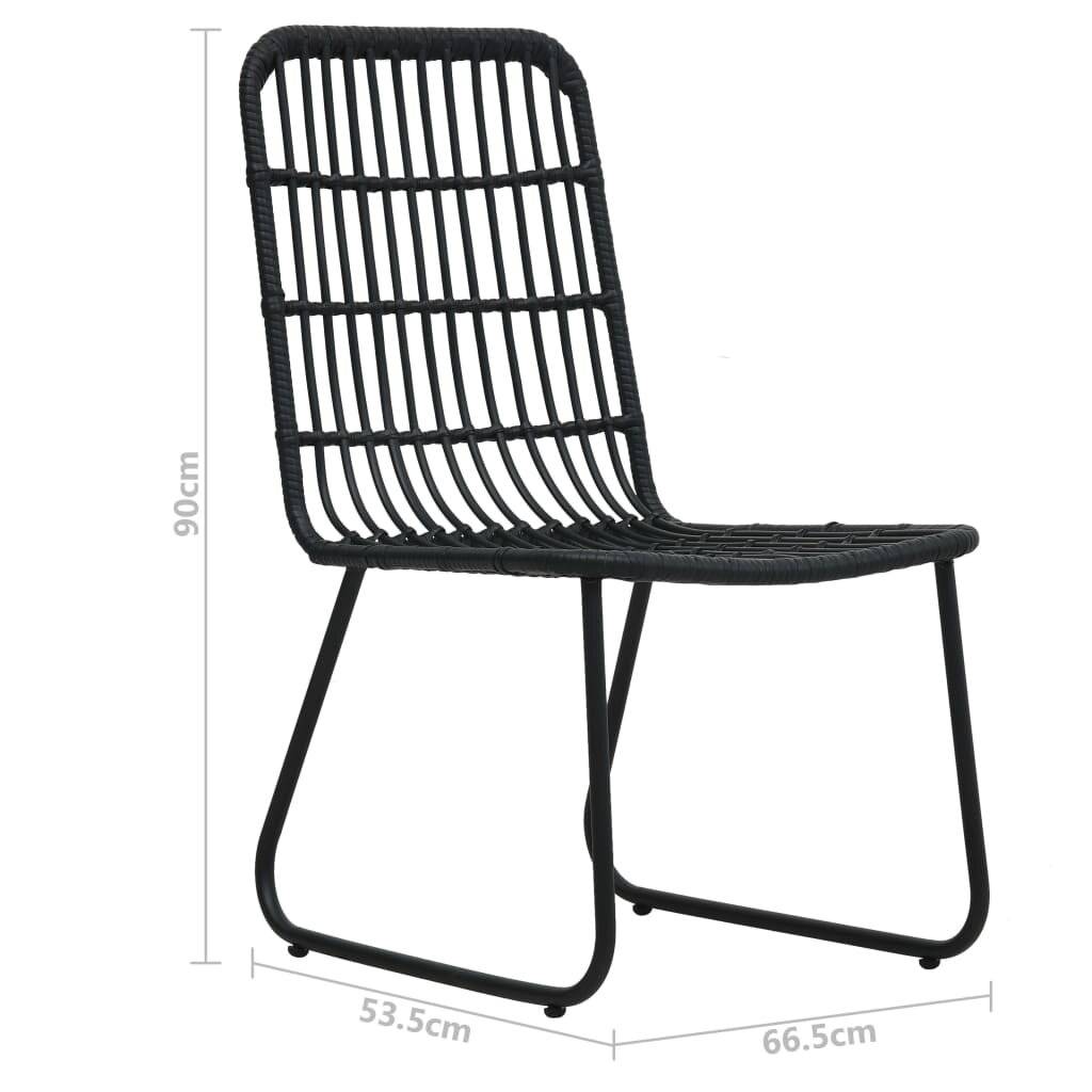 Symbolbild für 5-tlg. Garten-Essgruppe Poly Rattan und Glas