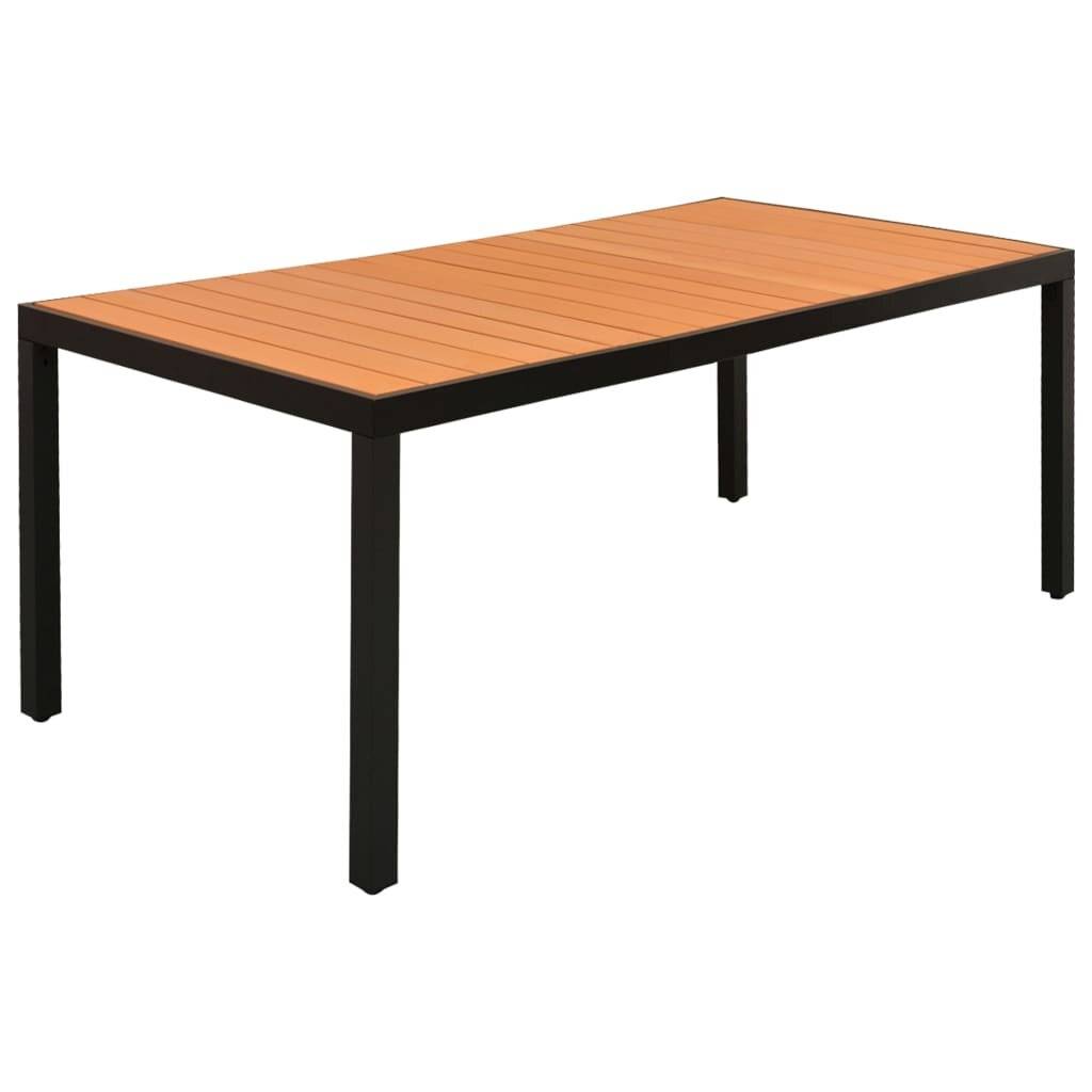 Symbolbild für 9-tlg. Garten-Essgruppe Aluminium Schwarz