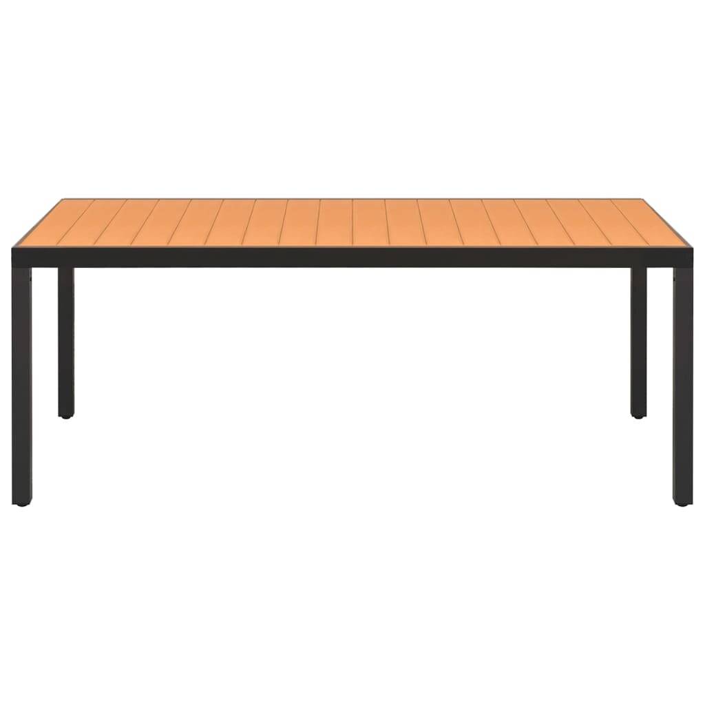 Symbolbild für 9-tlg. Garten-Essgruppe Aluminium Schwarz