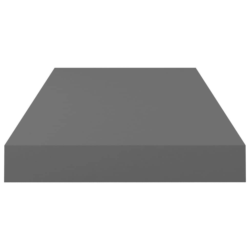 Schwebende Wandregale 4 Stk. Hochglanz-Grau 50x23x3,8cm MDF-5