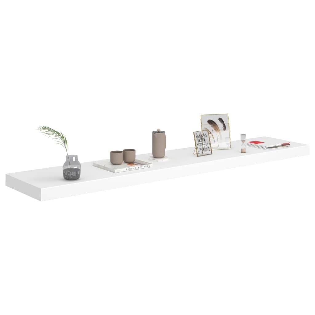 Schwebende Wandregale 4 Stk. Weiß 120x23,5x3,8 cm MDF-2