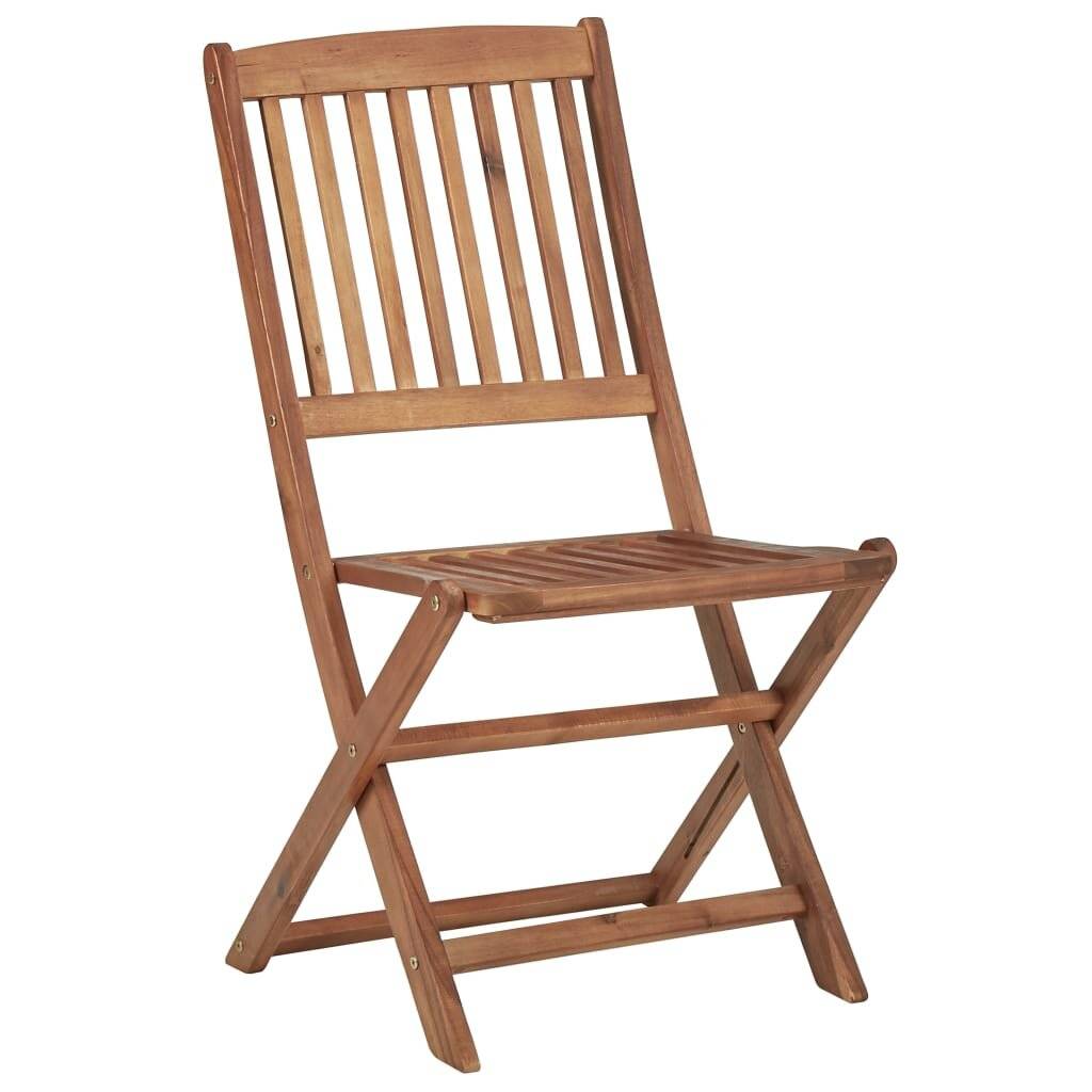 Klappbare Gartenstühle 8 Stk. mit Kissen Massivholz Akazie-2
