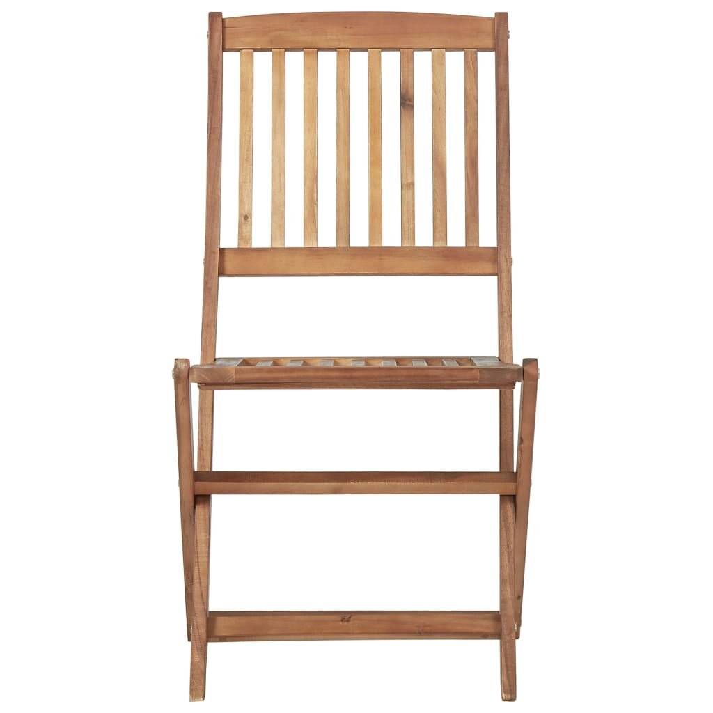 Klappbare Gartenstühle 8 Stk. mit Kissen Massivholz Akazie-3