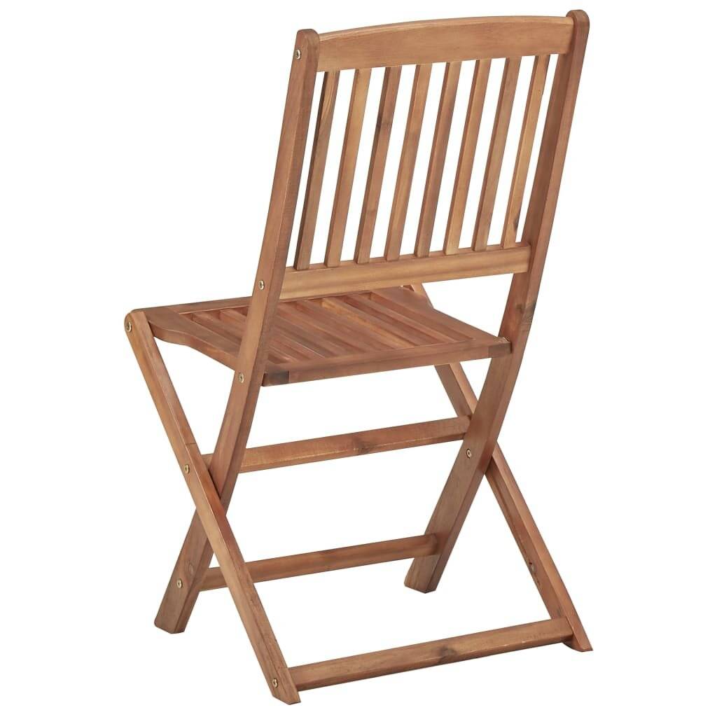 Klappbare Gartenstühle 8 Stk. mit Kissen Massivholz Akazie-5
