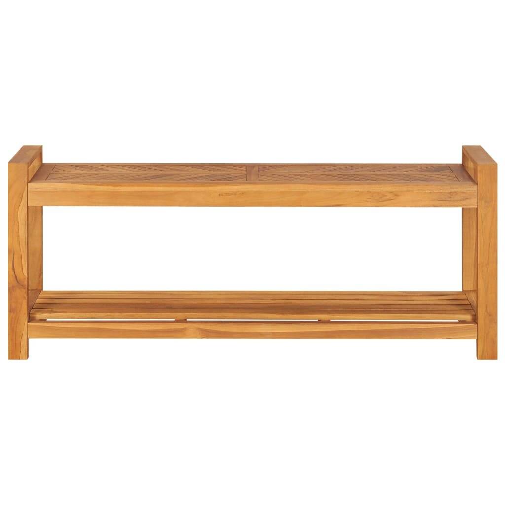 Sitzbank 120 cm Massivholz Teak-1