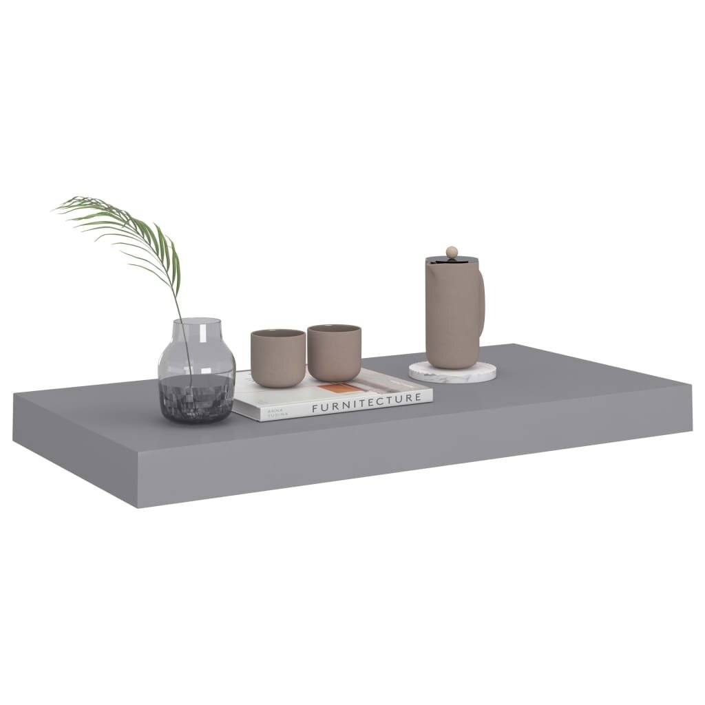 Schwebende Wandregale 4 Stk. Grau 50x23x3,8cm MDF-2
