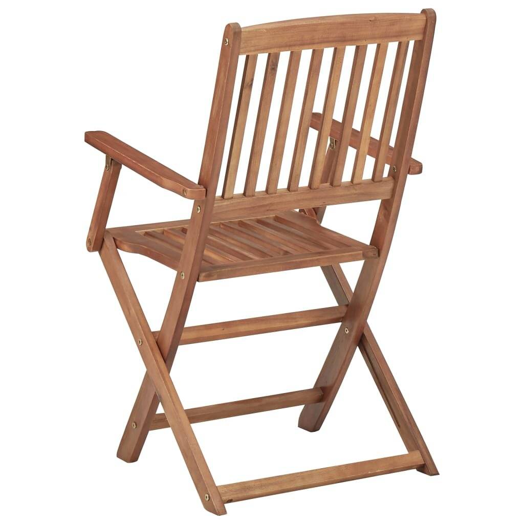 Klappbare Gartenstühle 6 Stk. mit Kissen Massivholz Akazie-5