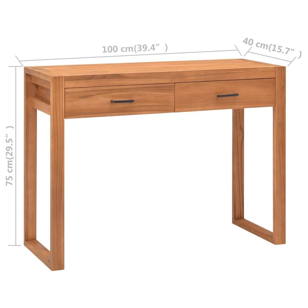 Symbolbild für vidaXL Schreibtisch mit 2 Schubladen 100x40x75 cm Teakholz