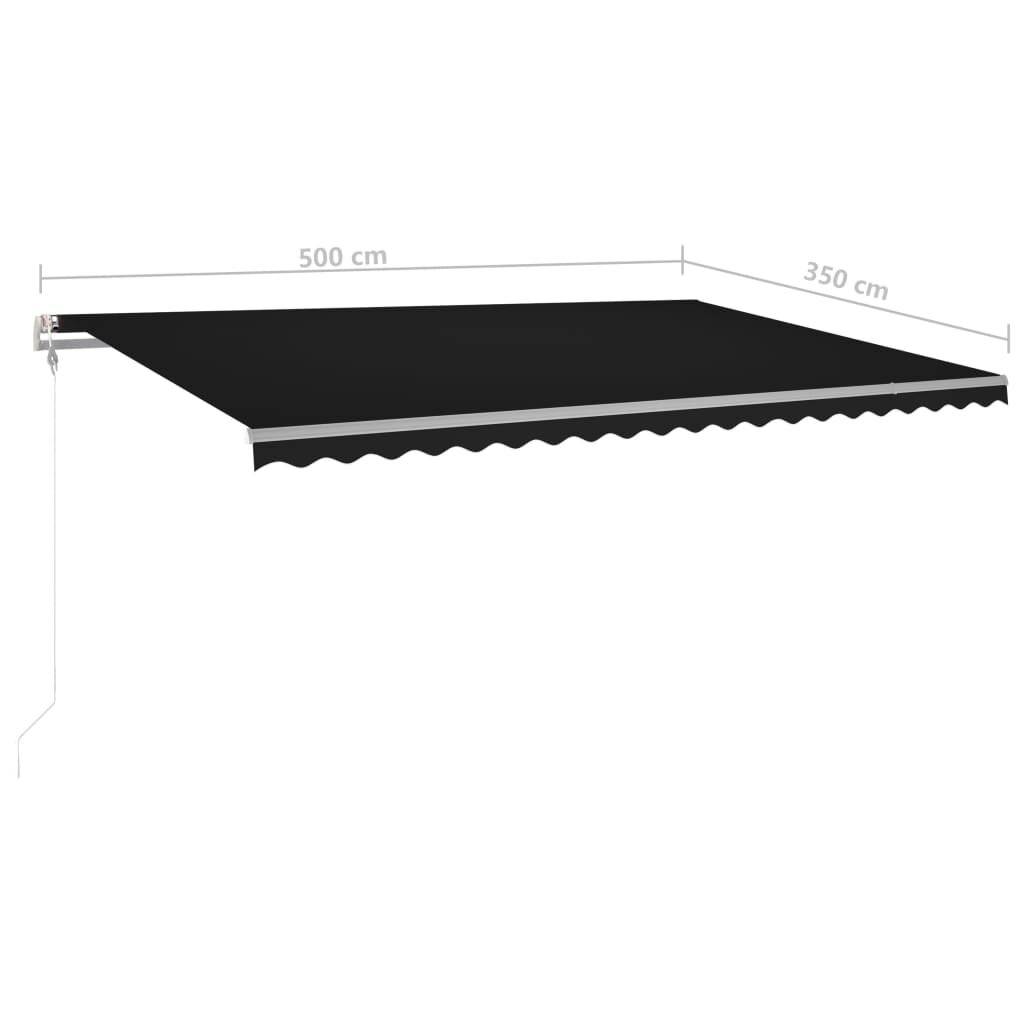 Symbolbild für vidaXL Markise Automatisch Einziehbar 500x350 cm Anthrazit
