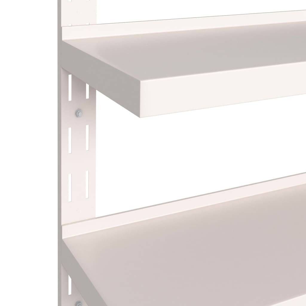 2-stufige Schwebende Wandregale 2 Stk. Edelstahl 300×30 cm-4