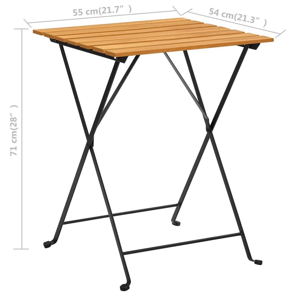 Symbolbild für vidaXL Bistrotisch 55x54x71 cm Akazie Massivholz