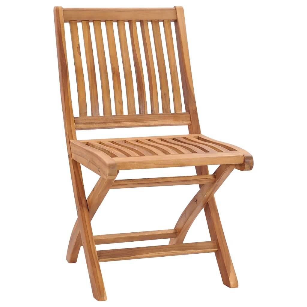 Klappbare Gartenstühle mit Kissen 6 Stk. Massivholz Teak-3