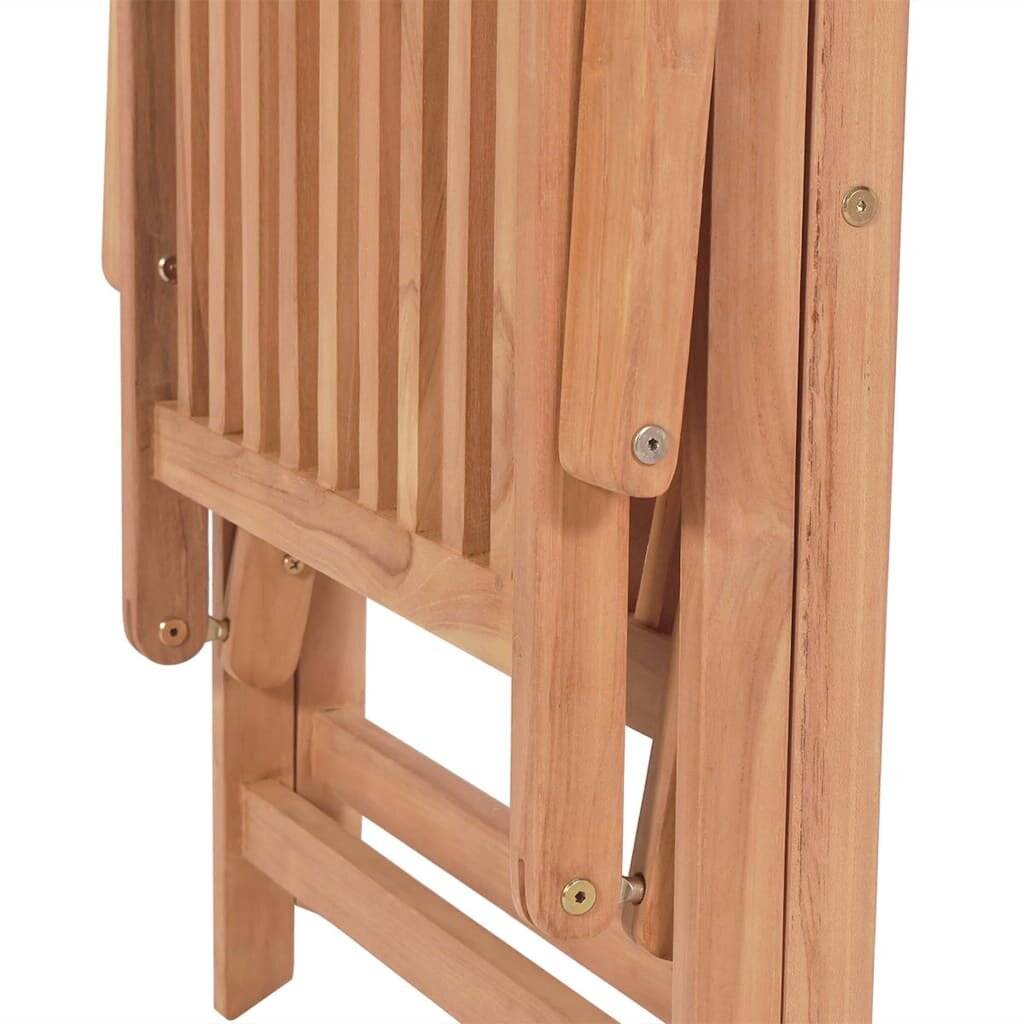 Verstellbare Gartenstühle 4 Stk. Massivholz Teak-6