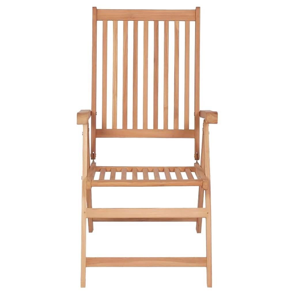 Verstellbare Gartenstühle 6 Stk. Massivholz Teak-2