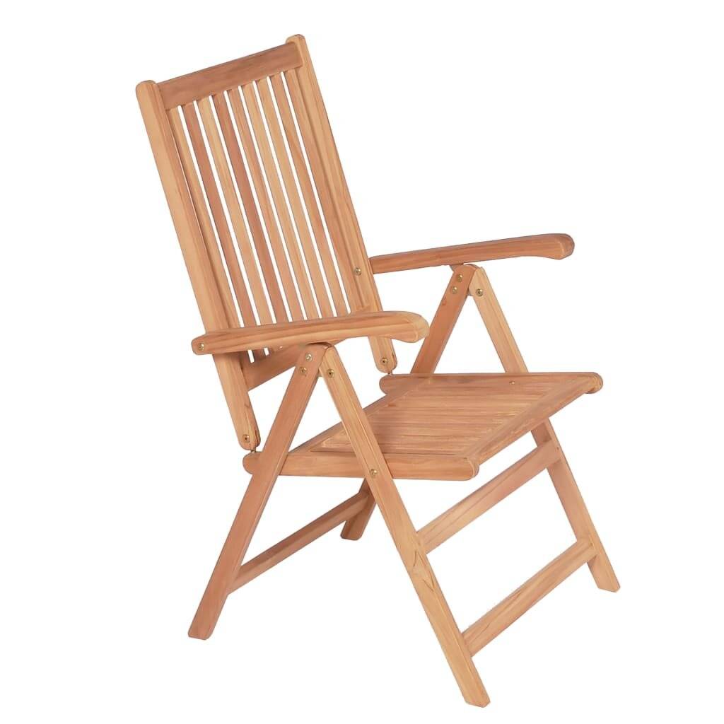 Verstellbare Gartenstühle 6 Stk. Massivholz Teak-3