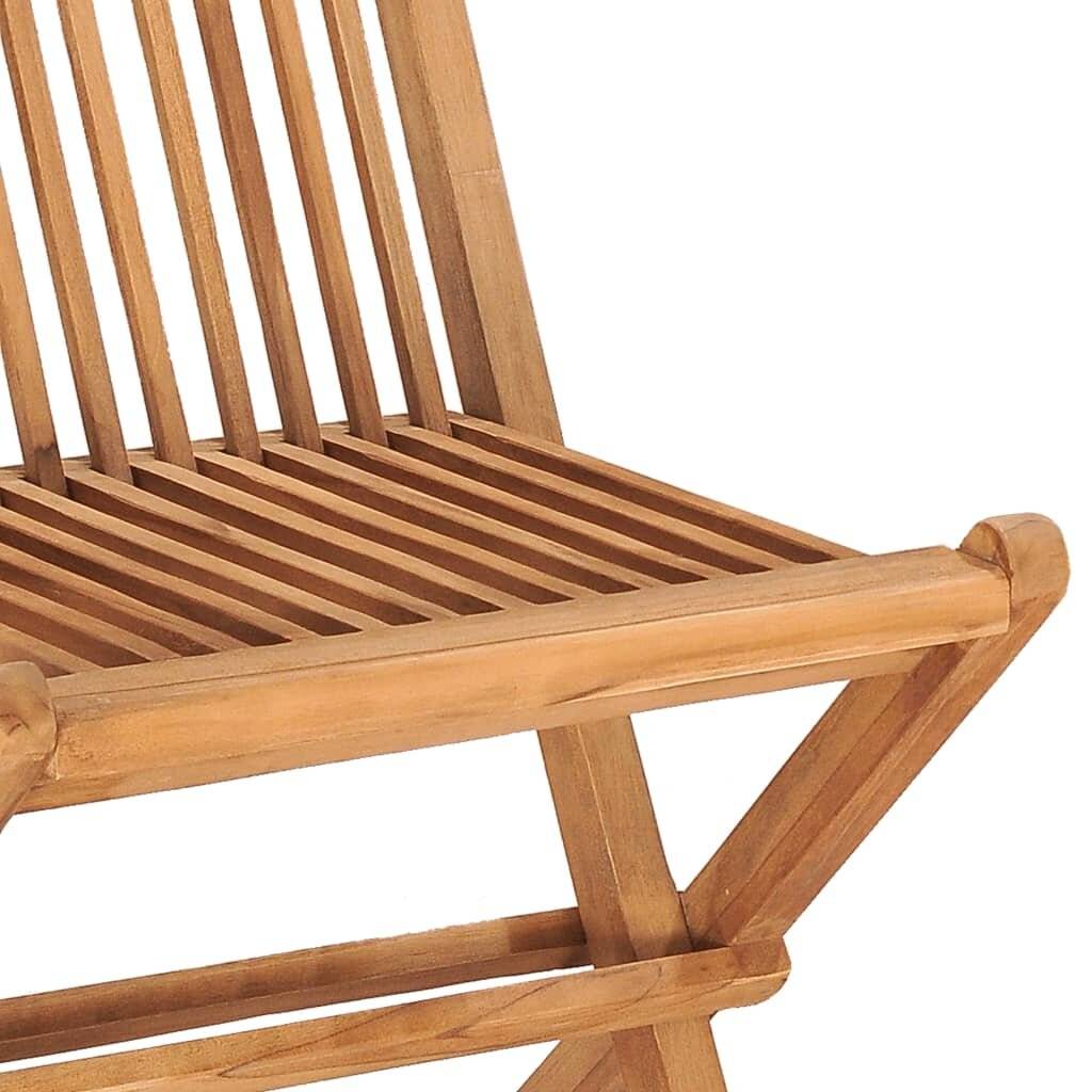 3-tlg. Garten-Essgruppe mit Kissen Klappbar Massivholz Teak-2