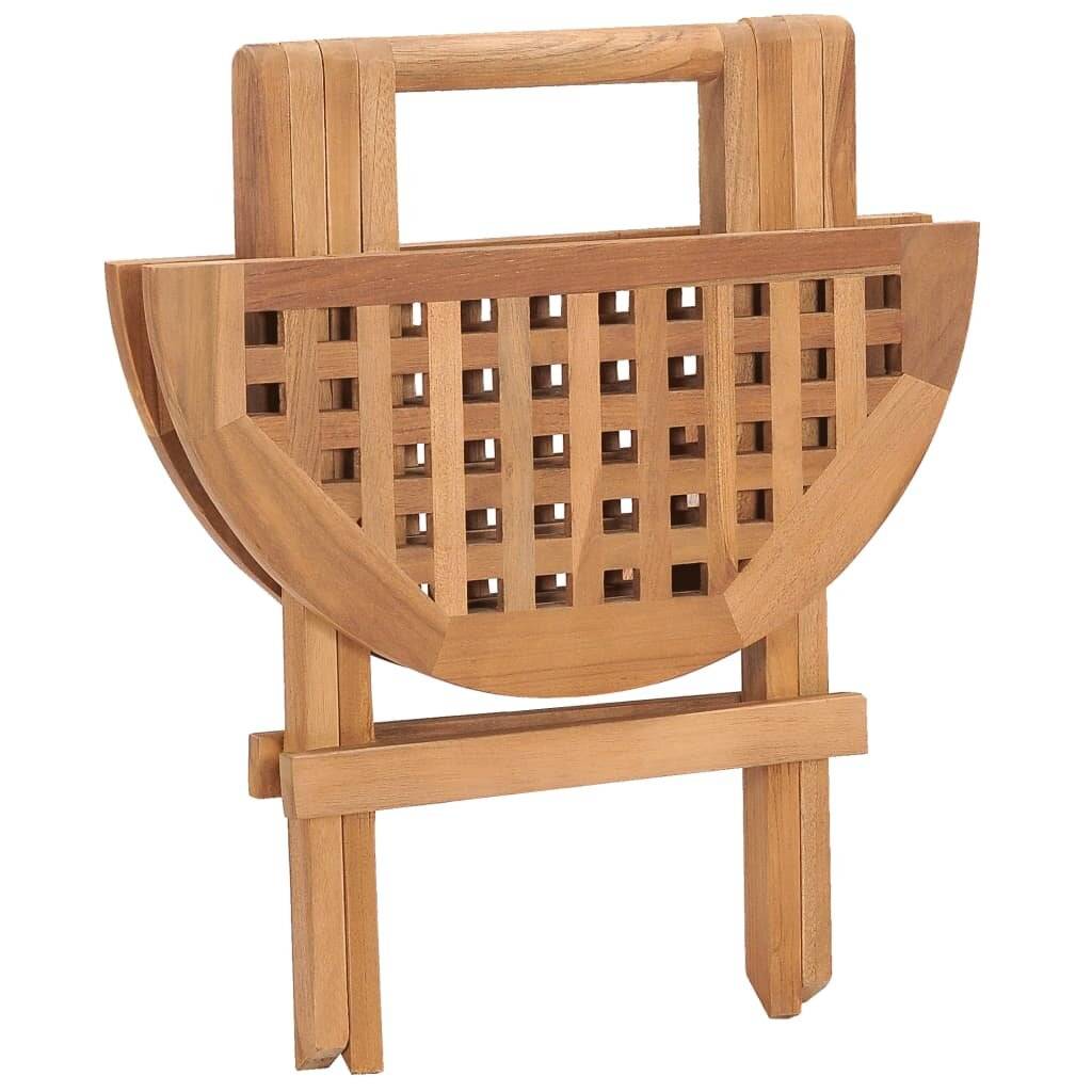 3-tlg. Garten-Essgruppe mit Kissen Klappbar Massivholz Teak-4