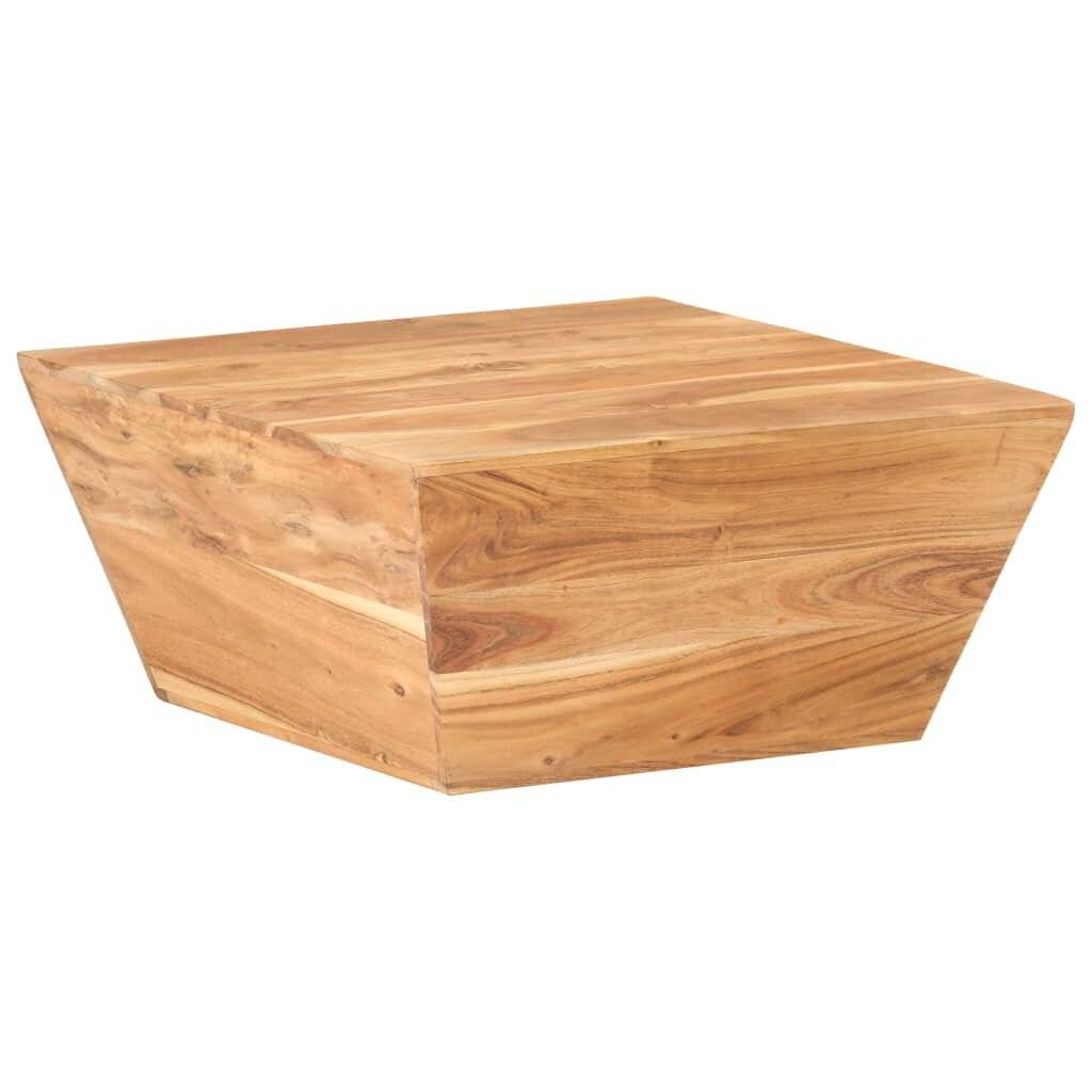 Couchtisch V-Form 66x66x30 cm Akazie Massivholz-6