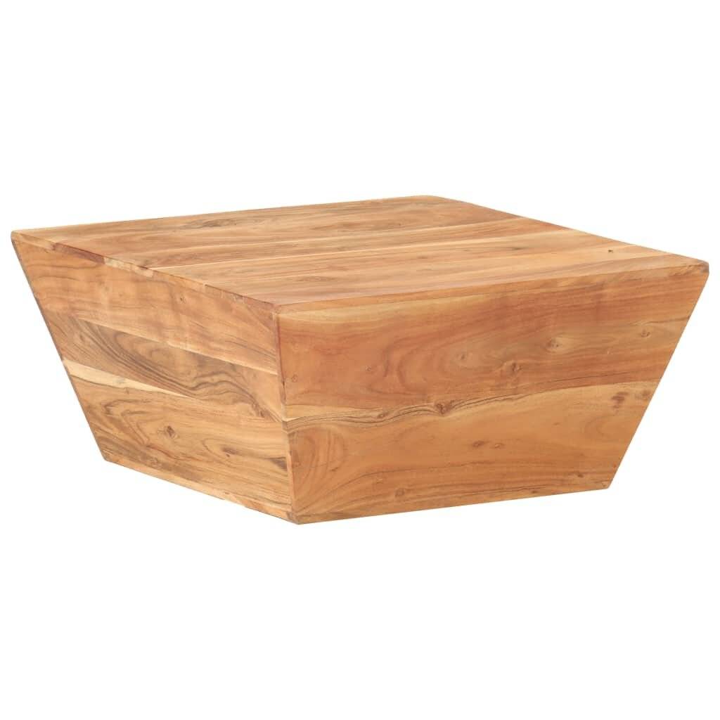 Couchtisch V-Form 66x66x30 cm Akazie Massivholz-0