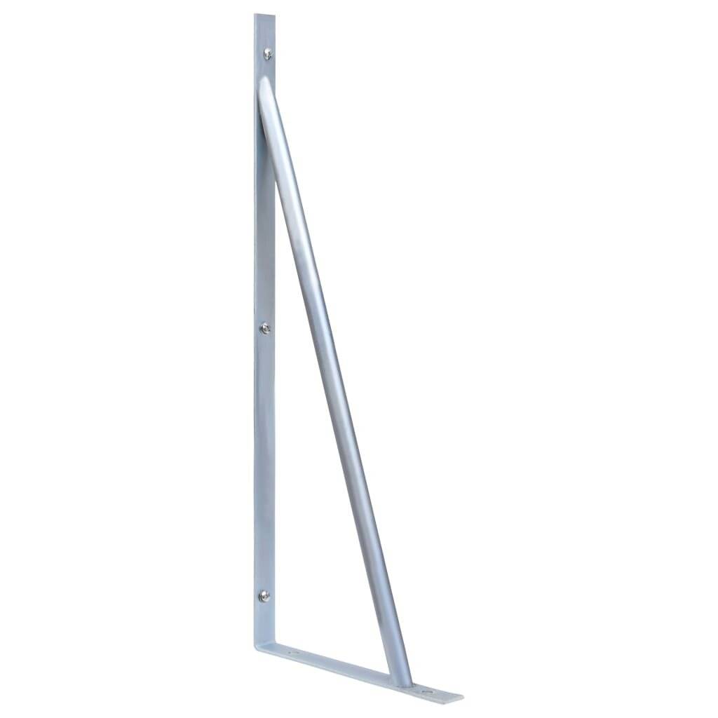 Stützen für Zaunpfosten 2 Stk. Verzinkter Stahl-2