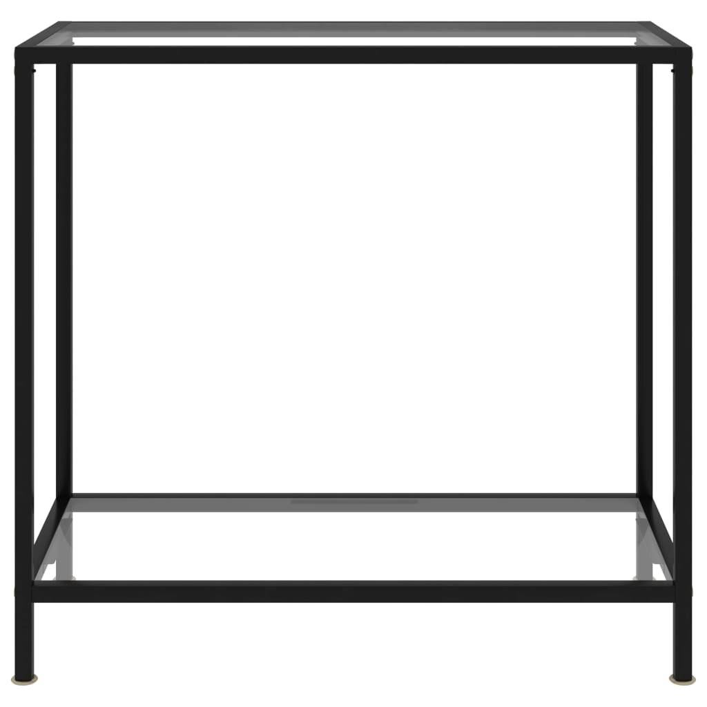 Konsolentisch Transparent 80x35x75 cm Hartglas-1