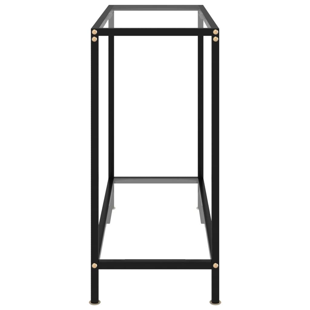 Konsolentisch Transparent 80x35x75 cm Hartglas-2