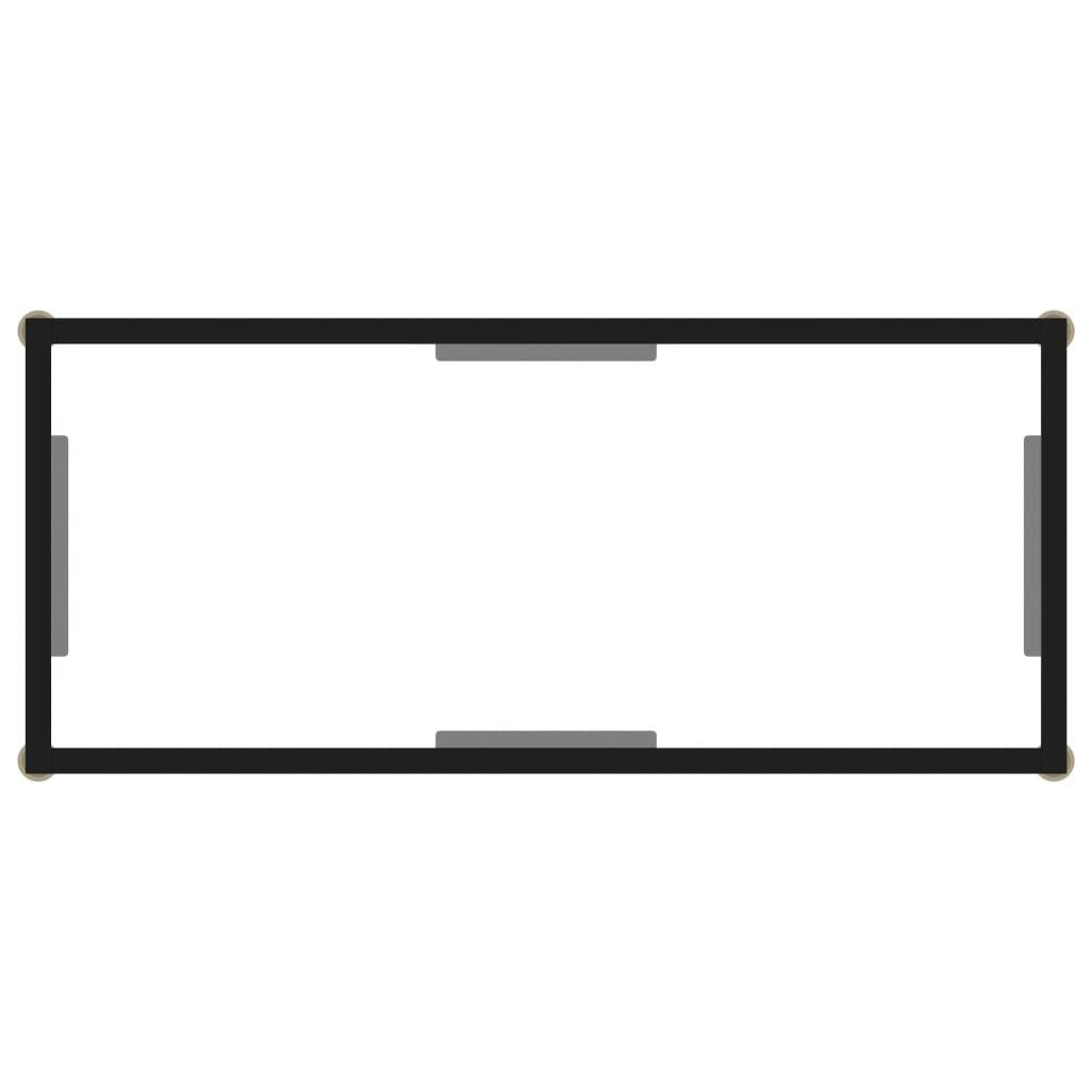 Konsolentisch Transparent 80x35x75 cm Hartglas-3