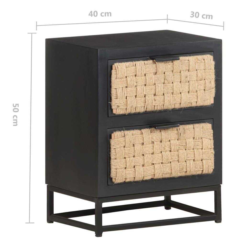 Nachttisch 40x30x50 cm Massivholz Mango-6