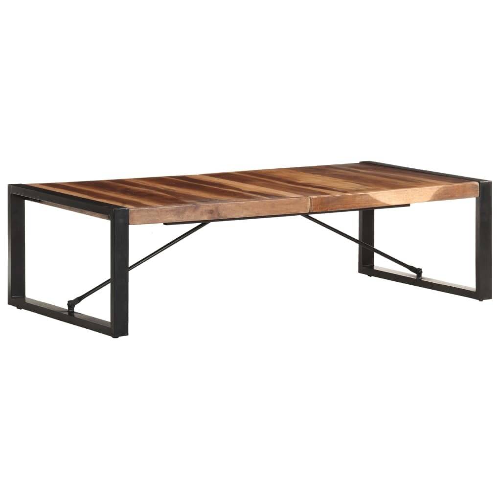Symbolbild für Couchtisch 140x70x40 cm Massivholz mit Palisander-Finish