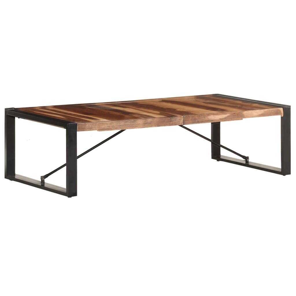 Symbolbild für Couchtisch 140x70x40 cm Massivholz mit Palisander-Finish