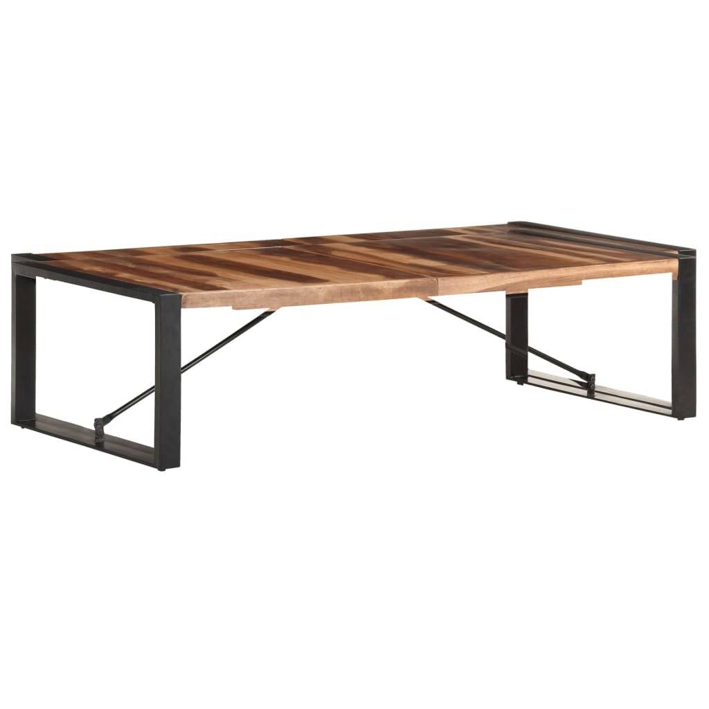 Symbolbild für Couchtisch 140x70x40 cm Massivholz mit Palisander-Finish