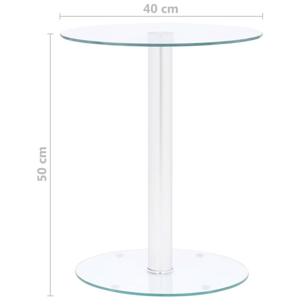Couchtisch Transparent 40 cm Hartglas-4