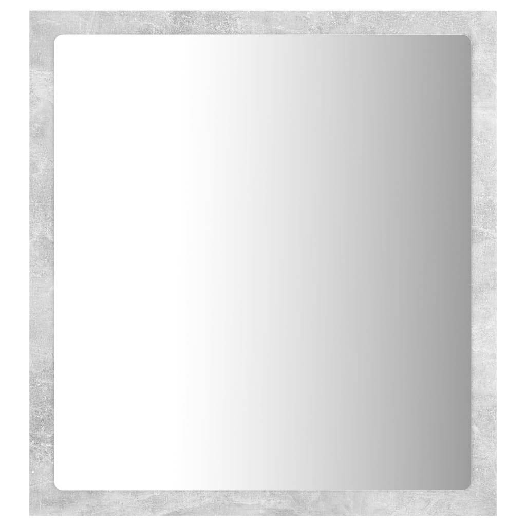 LED-Badspiegel Betongrau 40x8,5x37 cm Spanplatte-5