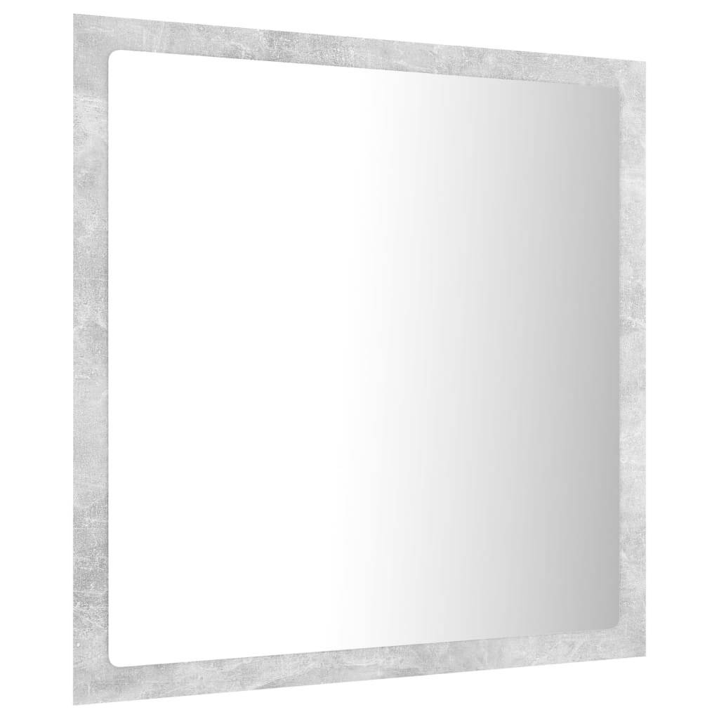 LED-Badspiegel Betongrau 40x8,5x37 cm Spanplatte-6