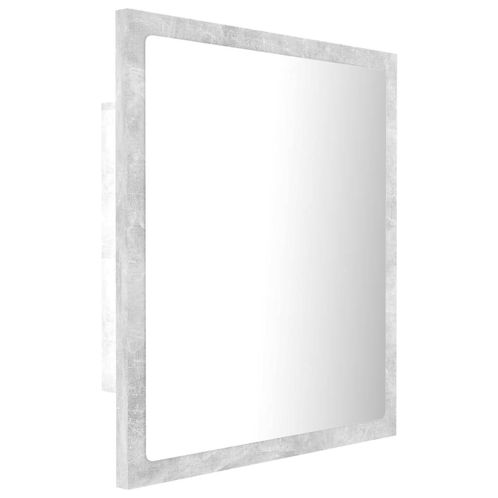 Symbolbild für LED-Badspiegel Betongrau 40x8,5x37 cm Spanplatte